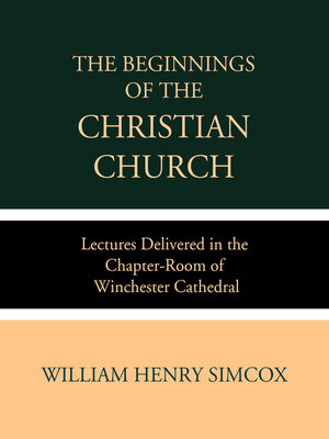 cover image of The Beginnings of the Christian Church
